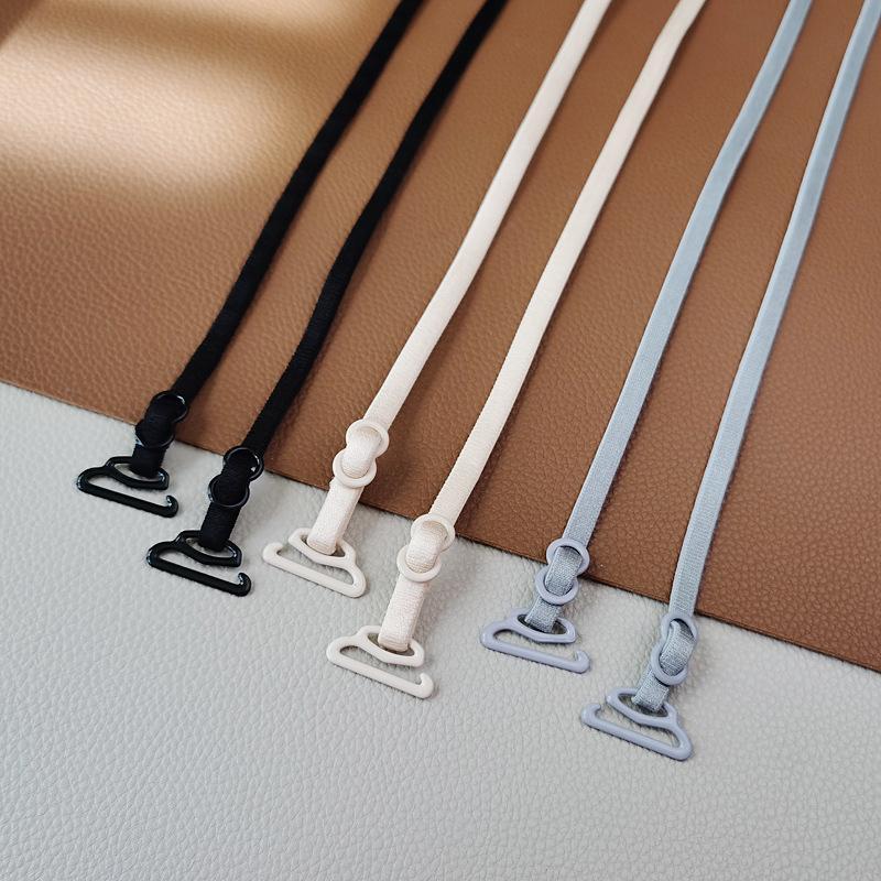 Women'S Accessories Clothing - 5 ミリメートル目に見えないブラジャーショルダーストラップ 1 ペア女性薄型スパゲッティノンスリップポータブル下着ストラップ衣類アクセサリー