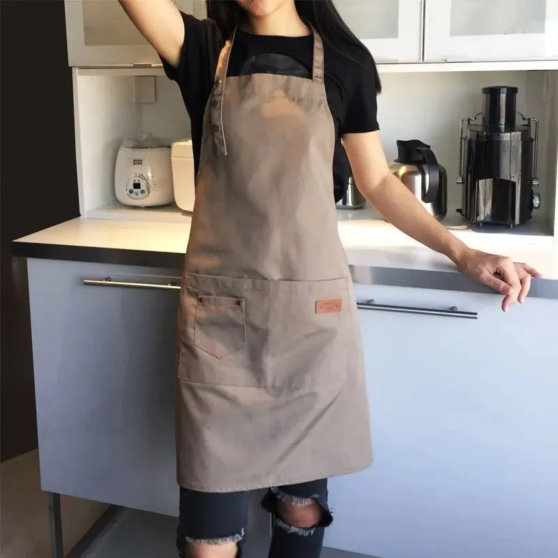 Women Kitchen Accessories - 男性と女性のための調節可能なキッチンエプロン,シェフの仕事のエプロン,グリル,レストラン,バー,ショップ,カフェ,美容スタジオ,ネイルユニフォーム,ファッション