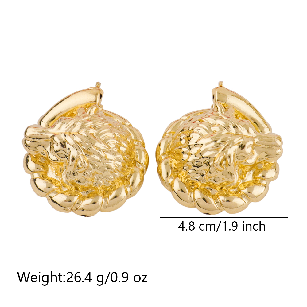 女性用ゴールドカラーのウェディングイヤリング、ドバイ、ナイジ - Women Accessories Dubai のレビューと価格