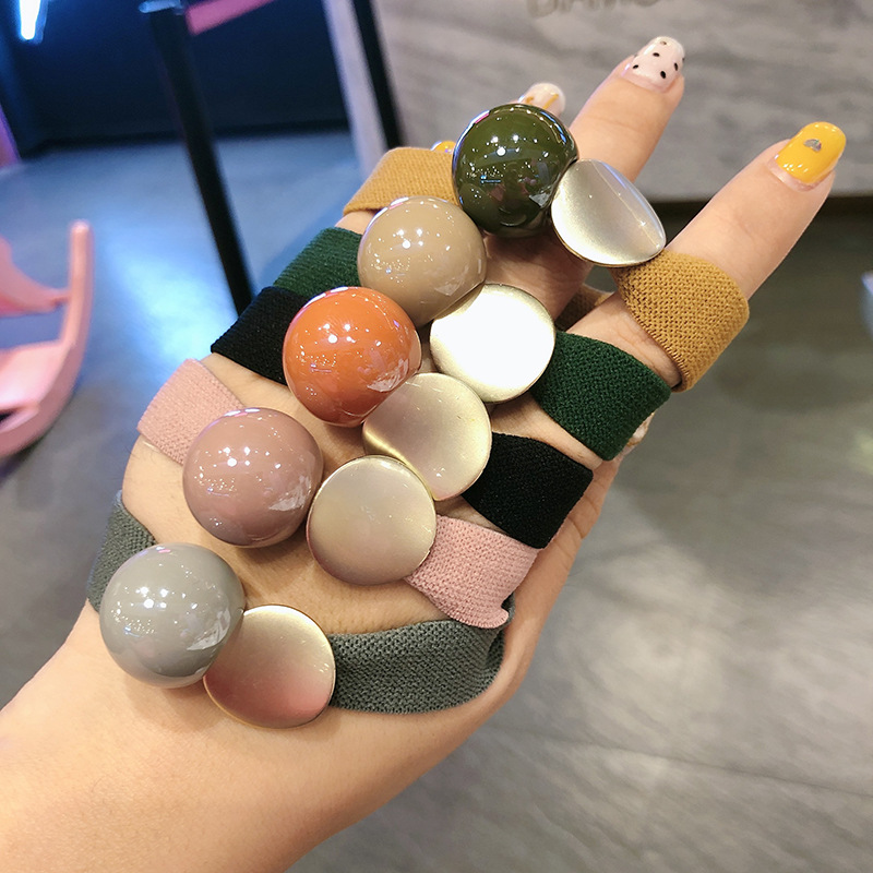 女の子と女性のためのシンプルな韓国のシュシュ,伸縮性のあるヘ - Women Accessories Sale のレビューと価格