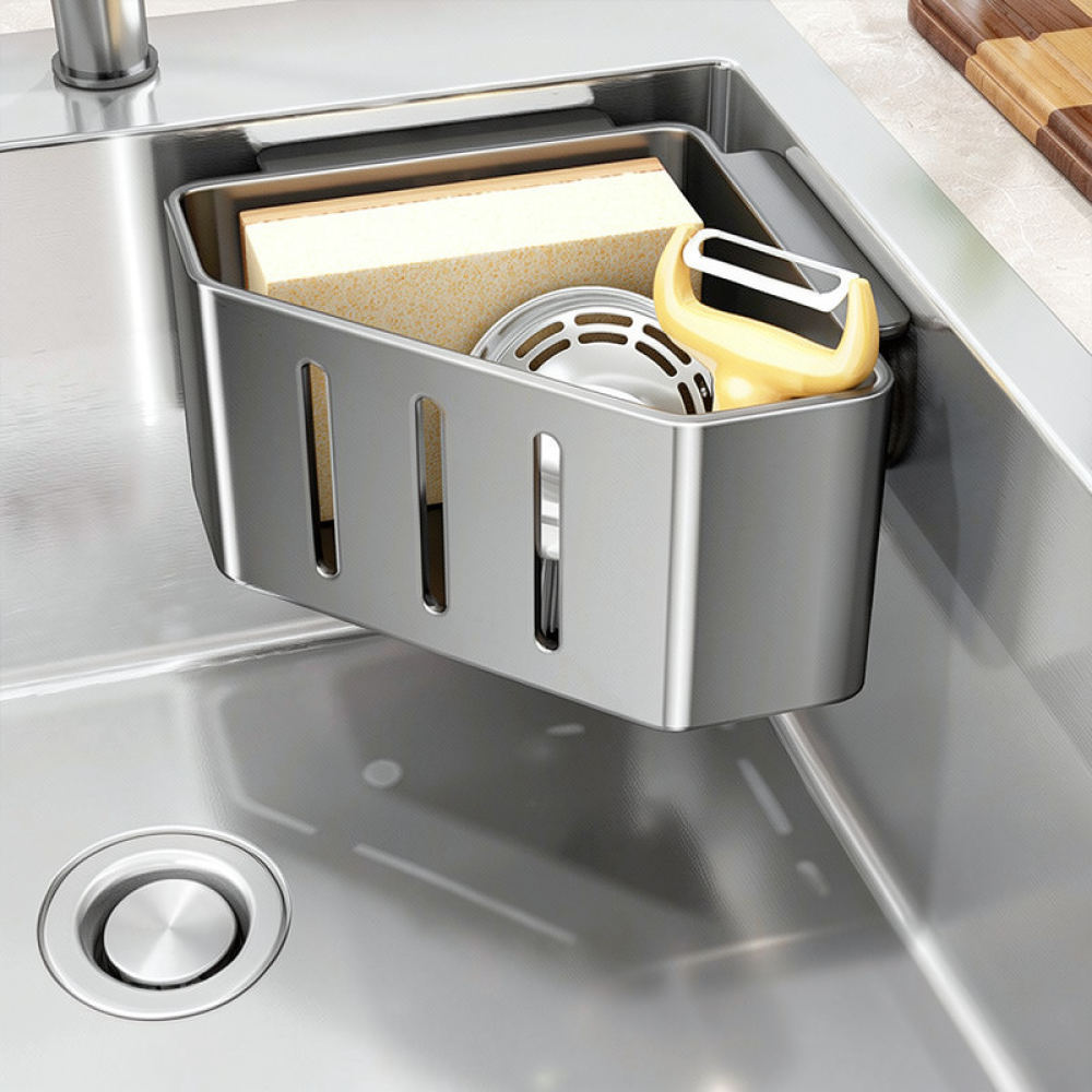 壁掛け式キッチンシンク排水口用ラック、吸盤式スポンジホルダー - Women Kitchen Accessories のレビューと価格