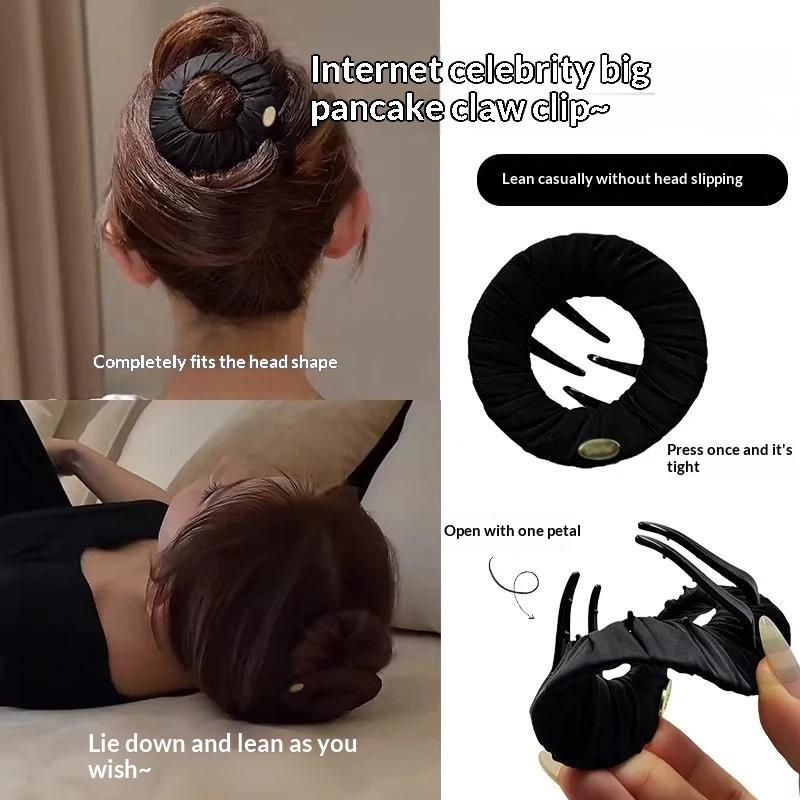 ホットセール-快適な円形フラットヘアクロウクリップ、女性用睡 - Women Accessories Sale のレビューと価格