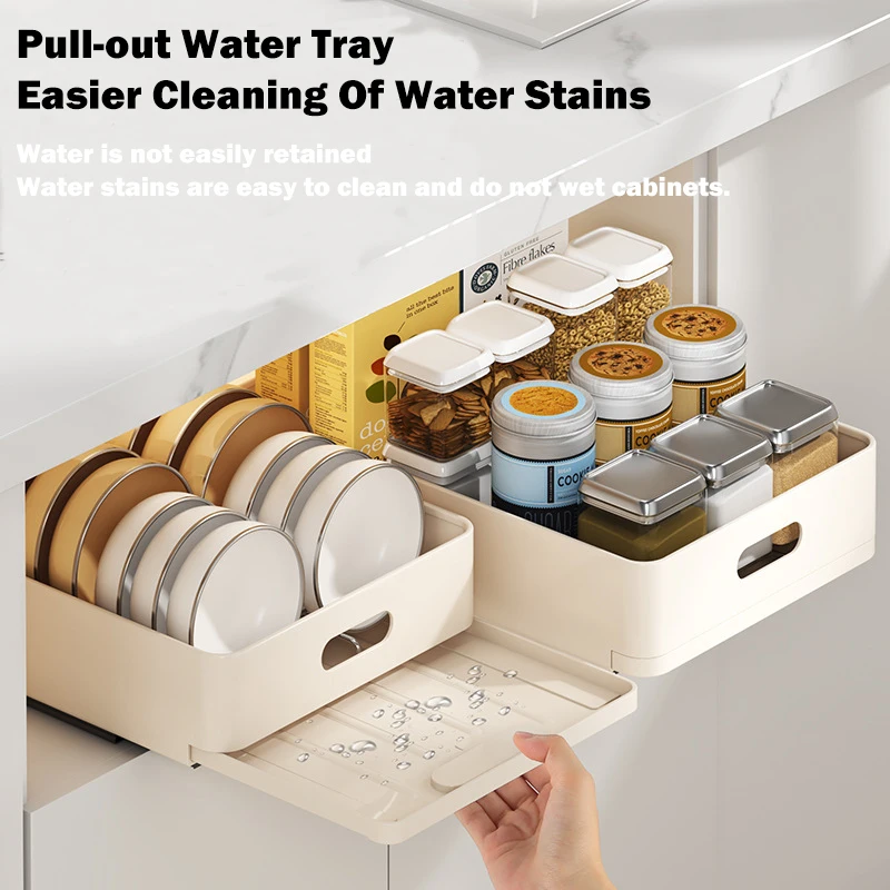 スライドレール付きキッチン収納ラック、引き出し式オーガナイザ - Women Kitchen Accessories のレビューと価格
