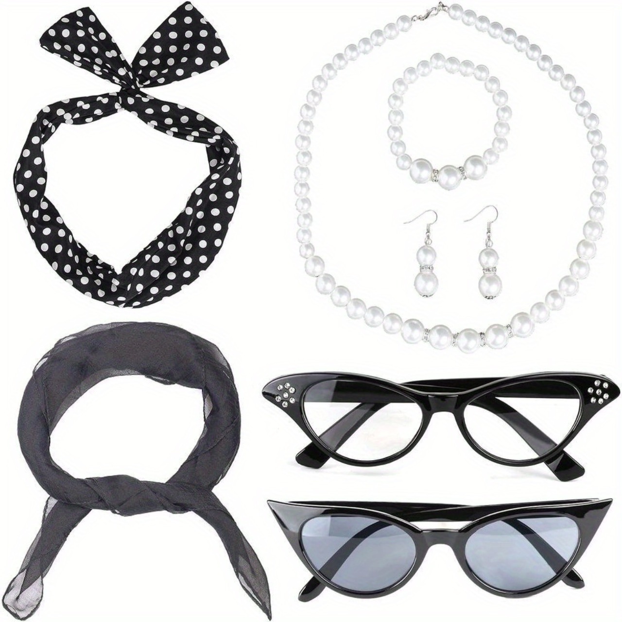 PESENAR 50年代の女性用コスチュームアクセサリーセッ - Women'S Accessories In The 1950S のレビューと価格