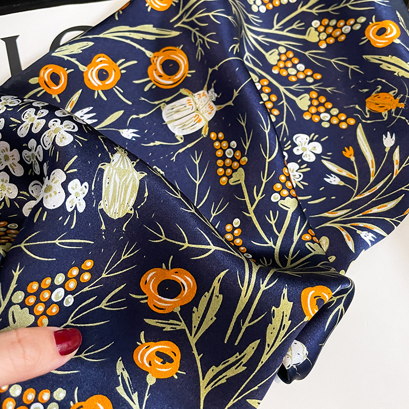 2026 ファッション 100% リアルシルクスクエアサテン - Silk Scarf Square のレビューと価格