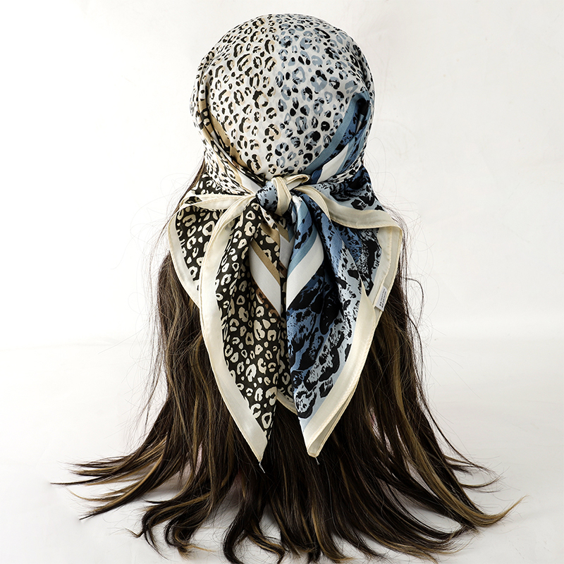 女性用サテンヒジャーブスカーフ,髪用,シルク,ワイド,正方形 - Silk Scarf Square のレビューと価格